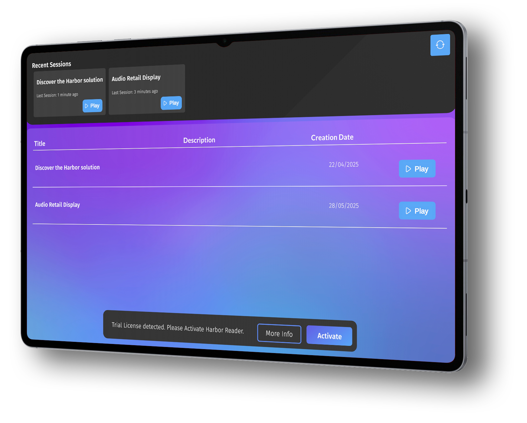 samsungGalaxyMockup_HarborReader screenshot from Harbor Reader for Android